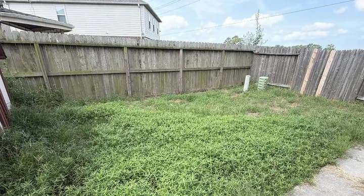 Initial grass cut (1–10,000 sf) — Condition / damage